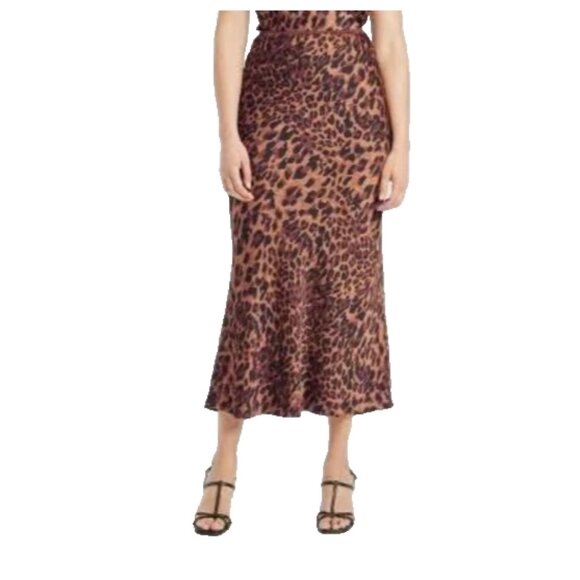 Women's 4X Skirts Set of 2 Leopard Print Slip Skirt 4X A New Day & Pastel Color - Picture 4 of 13